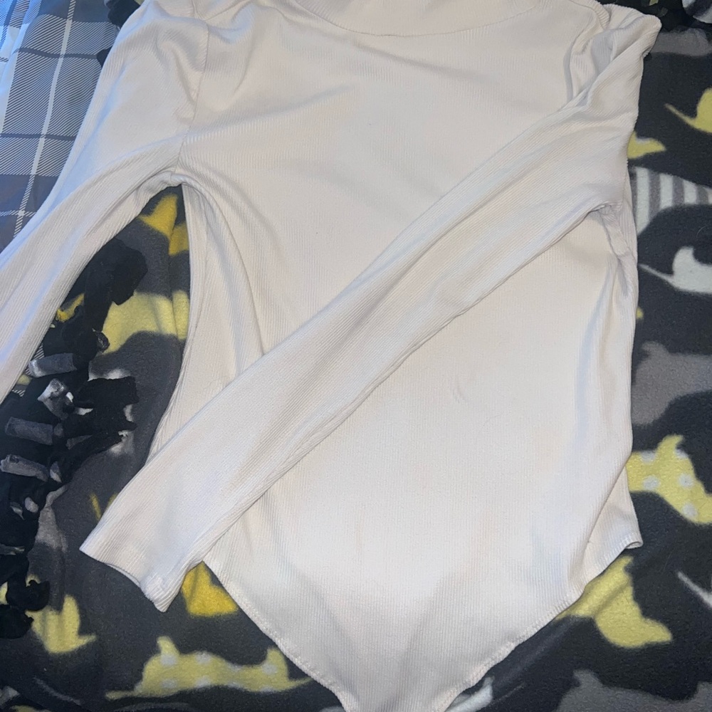 White Long Sleeve Bodysuit